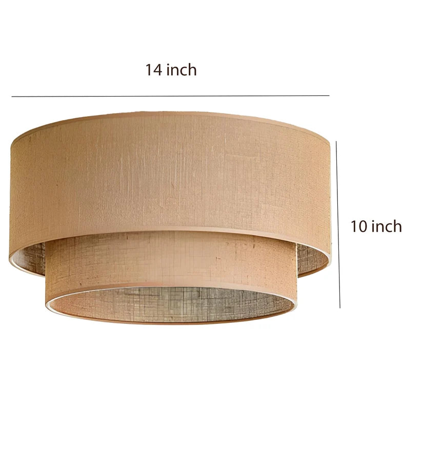 Jute Ceiling Light for Dining Room | Natural Hanging Lamp - Emric