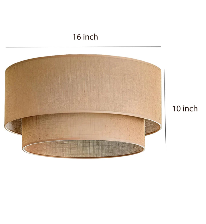 Jute Ceiling Light for Dining Room | Natural Hanging Lamp - Emric