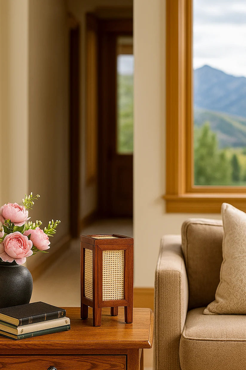 Bamboo Table Lamp for Living Room | Handmade Table Lamp - Merrick