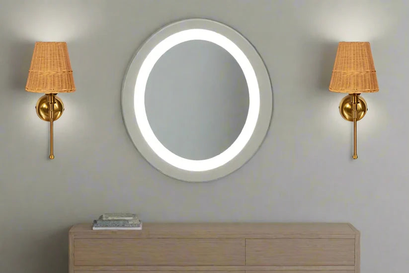 Wicker Wall Light for Hallway | Cane Wall Lamp - Catofordby