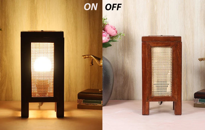 Bamboo Table Lamp for Living Room | Handmade Table Lamp - Merrick