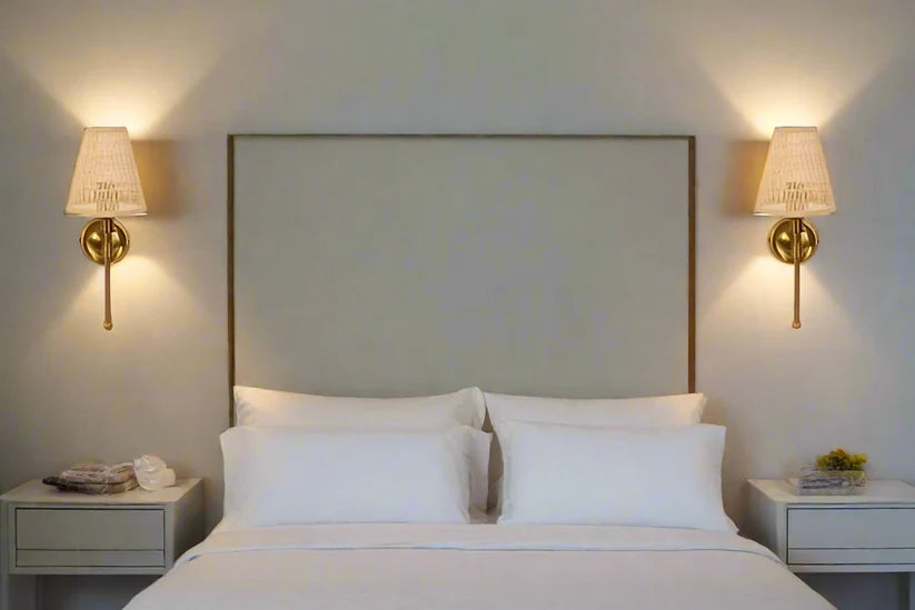 Bamboo Wall Lamp for Hallway | Cane Wall Sconce - Tiana