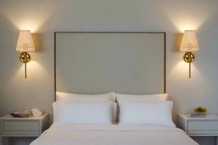 Bamboo Wall Lamp for Hallway | Cane Wall Sconce - Tiana