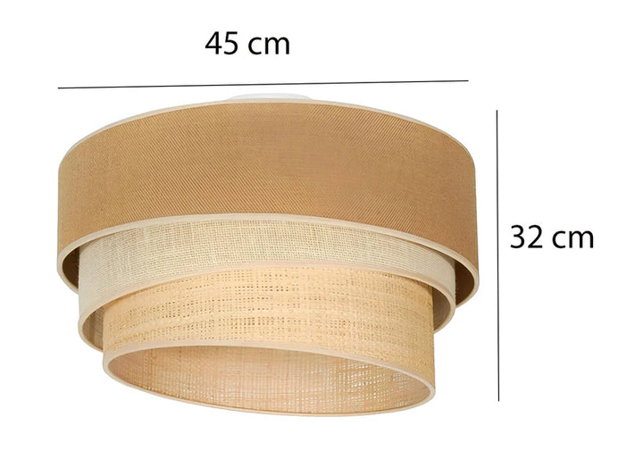 Jute Pendant Light for Hallway | Natural Hanging Lamp - Xerxes