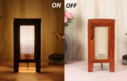 Bamboo Table Lamp for Living Room | Handmade Table Lamp - Leif