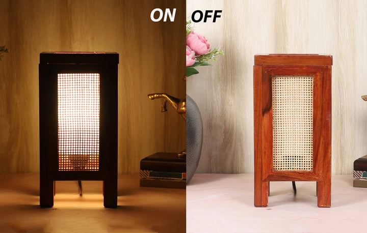 Bamboo Table Lamp for Living Room | Handmade Table Lamp - Leif