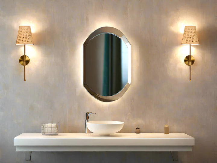 Cane Wall Light for Kitchen | Bamboo Wall Lamp - Everett