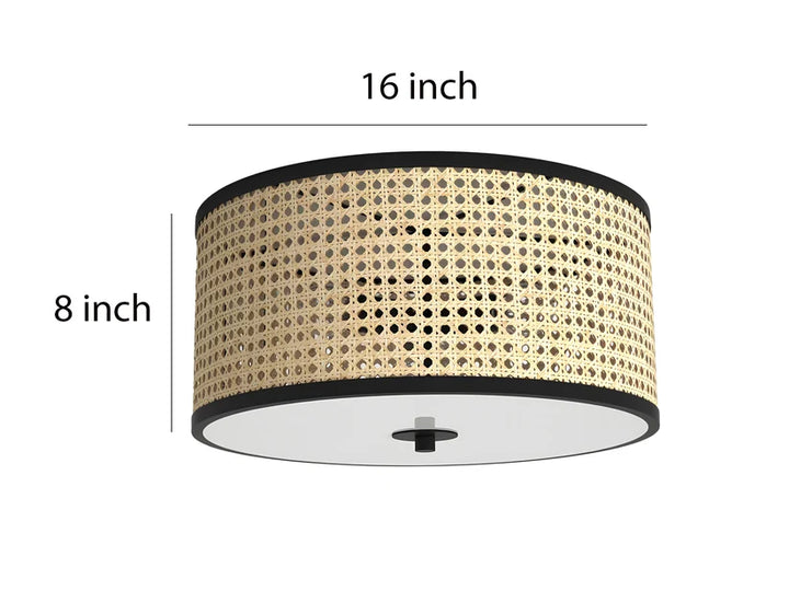 Wicker Pendant Light for Living Room - Jevalon