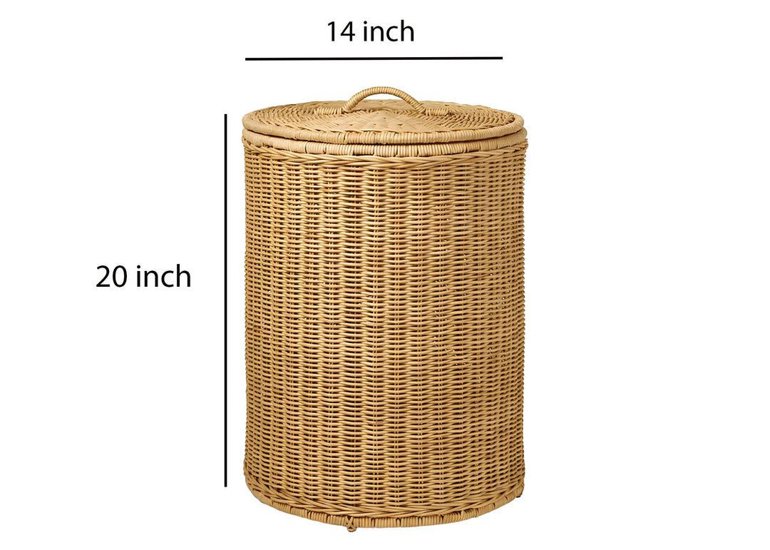 Dasya rattan bamboo laundry basket