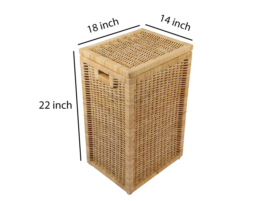 Luxury Rattan Handicrafts  wicker water hyacinth kauna grass bamboo cane Storage Basket with Lids | laundry hampers for bathroom wicker laundry ba