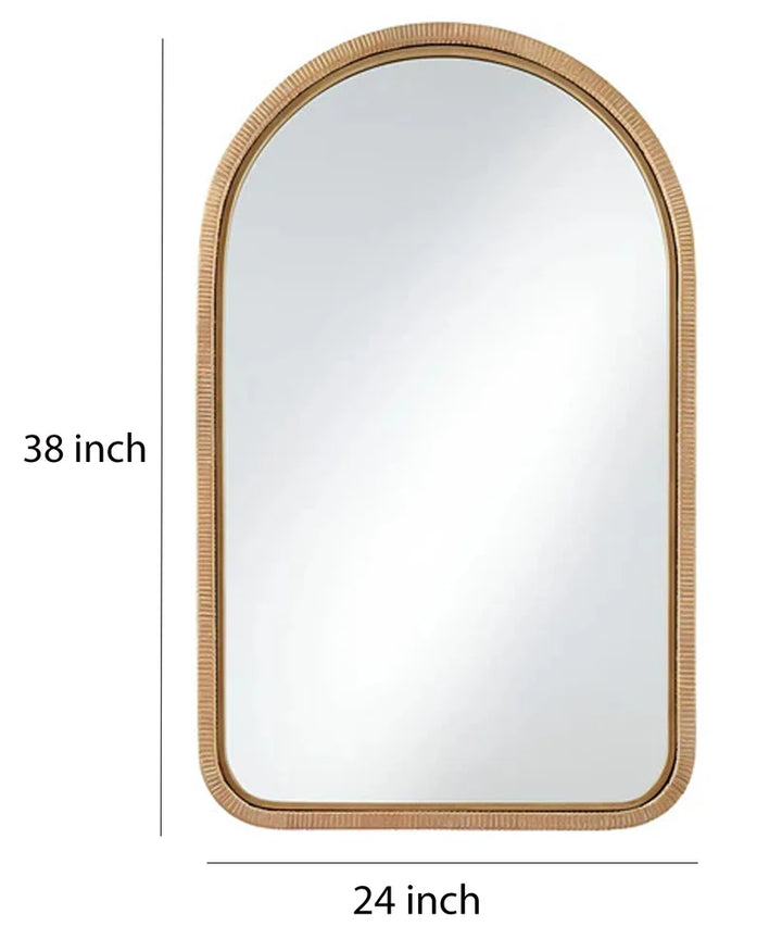 Bamboo Wall Mirror for Bedroom | Rattan Decorative Mirror - Ulric