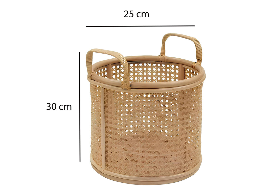 Rattan & Bamboo Planter for Living Room - Taara