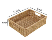 Seagrass Storage Basket 12x8x4 Inch for Bathroom - Baxendale