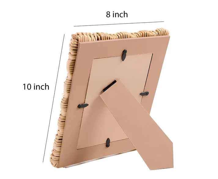 Rattan Photo Frame 4x6 Inch for Home - Yalen