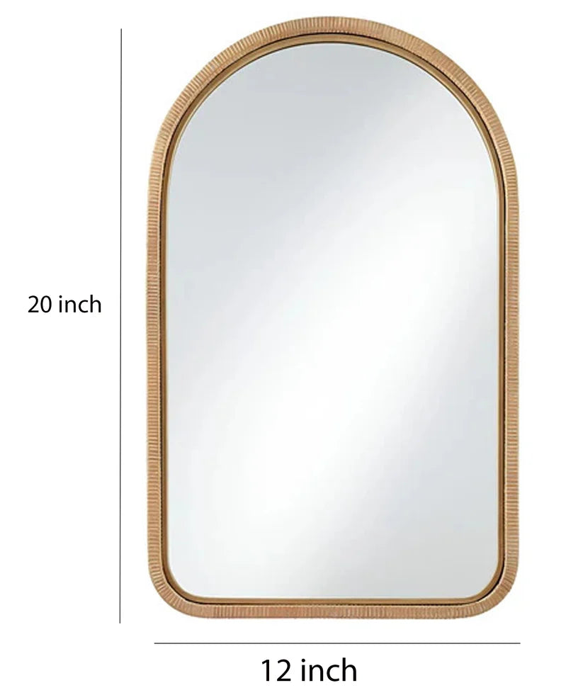 Bamboo Wall Mirror for Bedroom | Rattan Decorative Mirror - Ulric