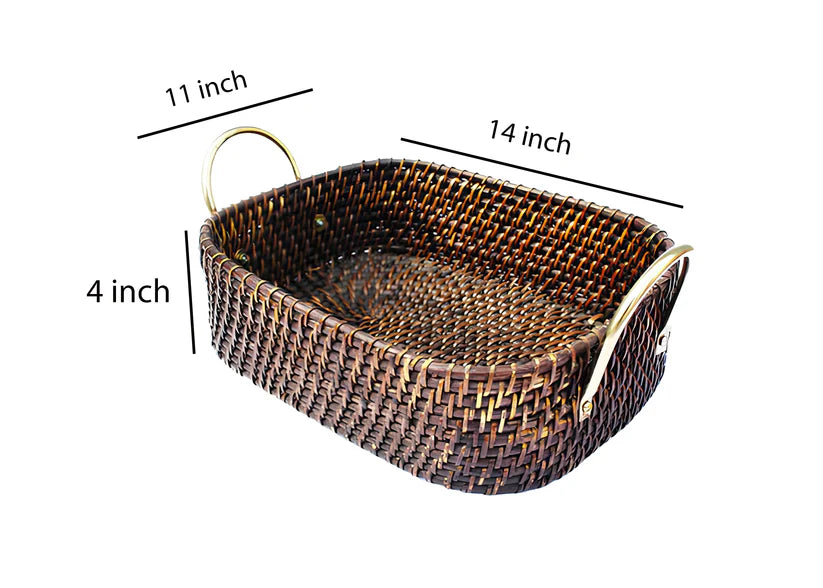 Bamboo Storage Basket for Bathroom - Amara