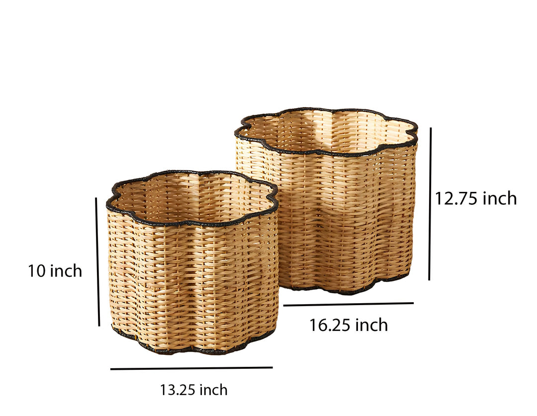 Rattan Laundry Basket | wicker basket with lid | Bamboo toy Storage basket - Anant by Luxury Rattan Handicrafts 