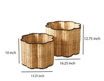 Rattan Laundry Basket | wicker basket with lid | Bamboo toy Storage basket - Anant by Luxury Rattan Handicrafts 
