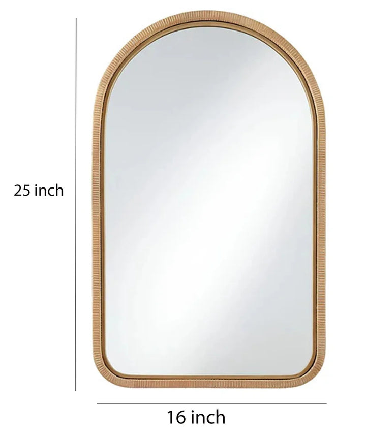 Bamboo Wall Mirror for Bedroom | Rattan Decorative Mirror - Ulric