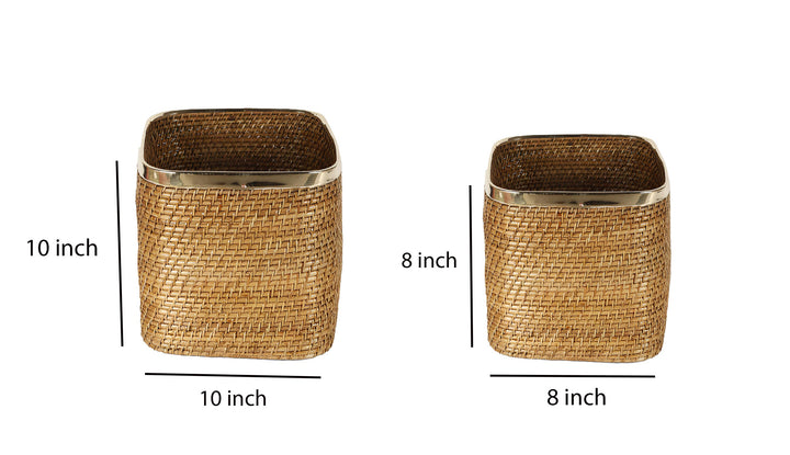 Rattan Planter | Cane Laundry Bin | Bamboo toy Storage - Shanaya by Luxury Rattan Handicrafts 