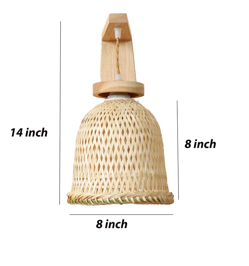Cane Wall Lamp for Dining Room | Rattan Wall Light - Silley