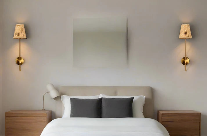 Rattan Wall Lamp for Living Room | Handmade Wall Lamp - Slavia