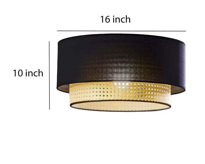 Rattan Hanging Light for Living Room | Cane Pendant Lamp - Corvis