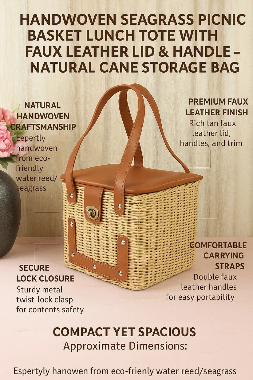 Mango Wood Storage Basket for Home - Perfect