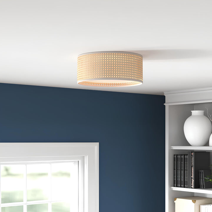 Rattan Ceiling Flush Mount Lamp - Kilash