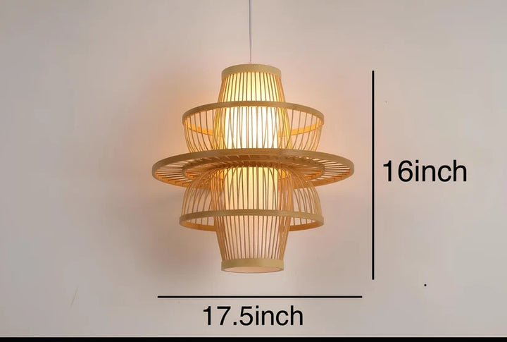 Wicker Pendant Light for Living Room - Sey