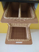 Wicker Basket for Modular Kitchen | Pull Out Basket 20 x 18 x 8 - Sarvani - Luxury Rattan Handicrafts 
