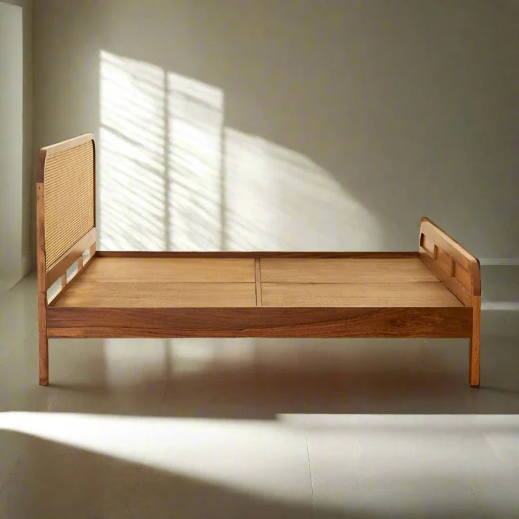Rattan & Cane Bed for Bedroom - Vesper