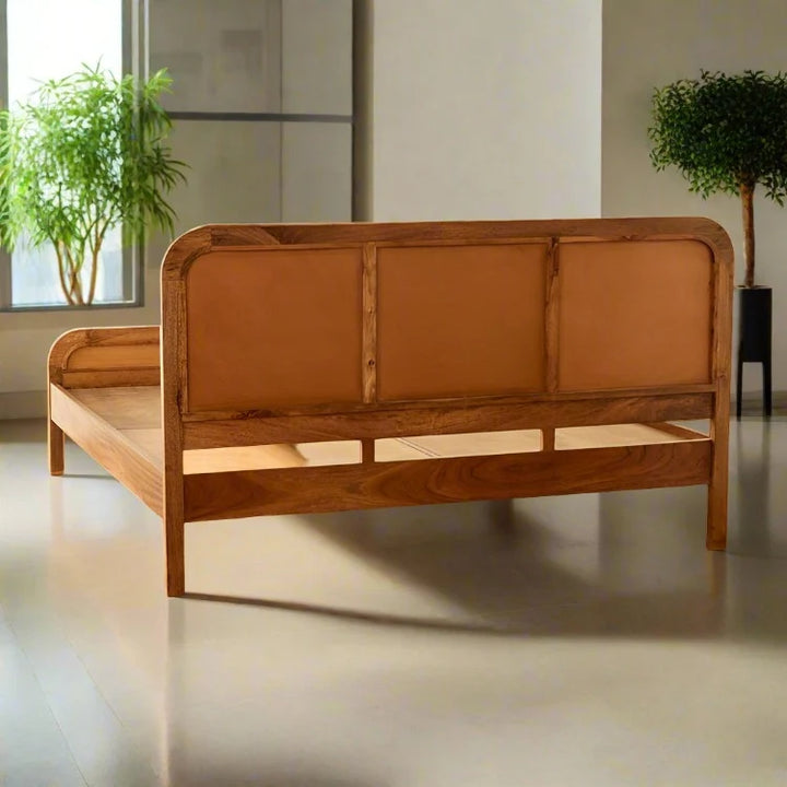Rattan & Cane Bed for Bedroom - Vesper