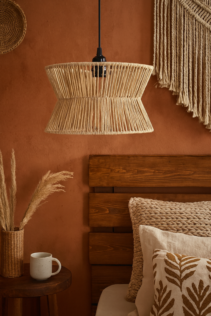 Seagrass Ceiling Light for Living Room - Amani by Luxury Rattan Handicrafts 