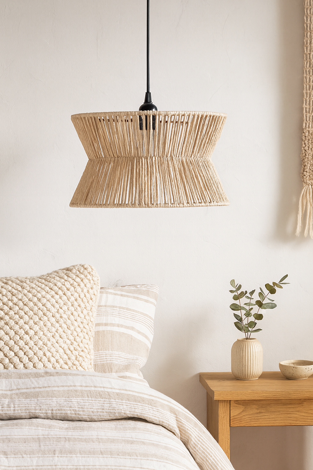 Seagrass Ceiling Light for Living Room - Amani by Luxury Rattan Handicrafts 
