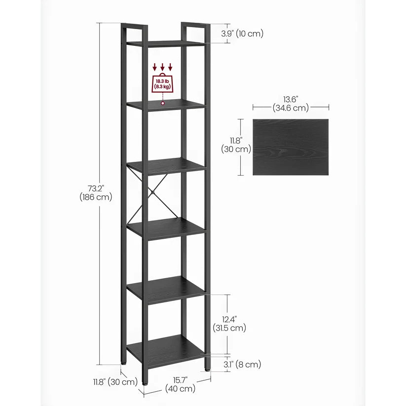 Mango Wood Wall Shelf for Living Room  - Warrick