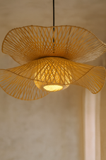Bamboo Pendant Light for Living Room - ARAMINTA by Luxury Rattan Handicrafts 