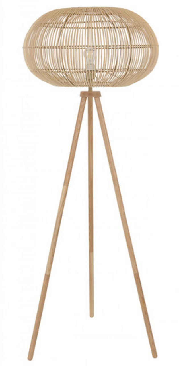Rattan Floor Lamp | Bamboo Floor Lamp | Cane Floor Lamp - Gajjala by Luxury Rattan Handicrafts  - Lighting > Floor Lamps
