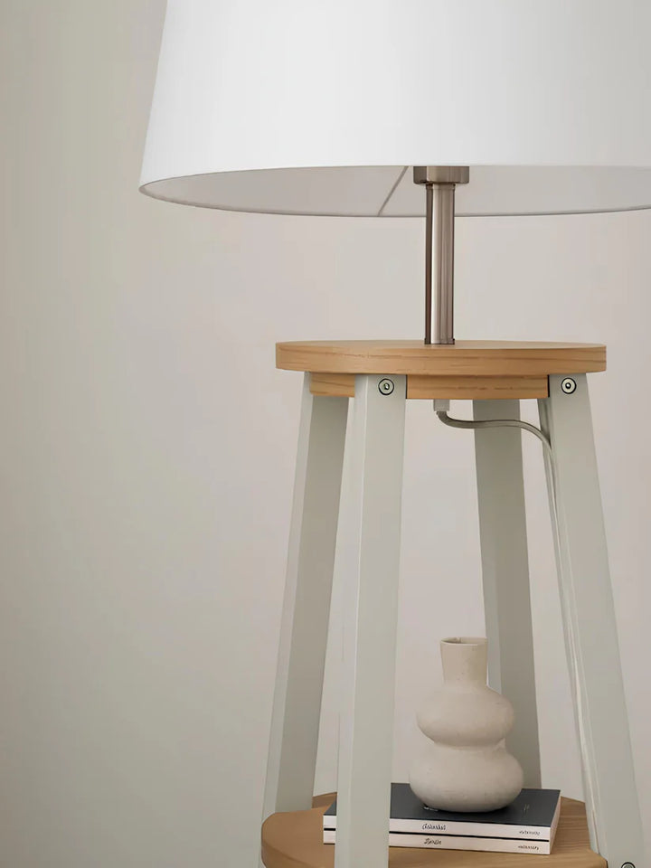 Bamboo Floor Lamp for Drawing Room | Coastal Standing Lamp - Hayat