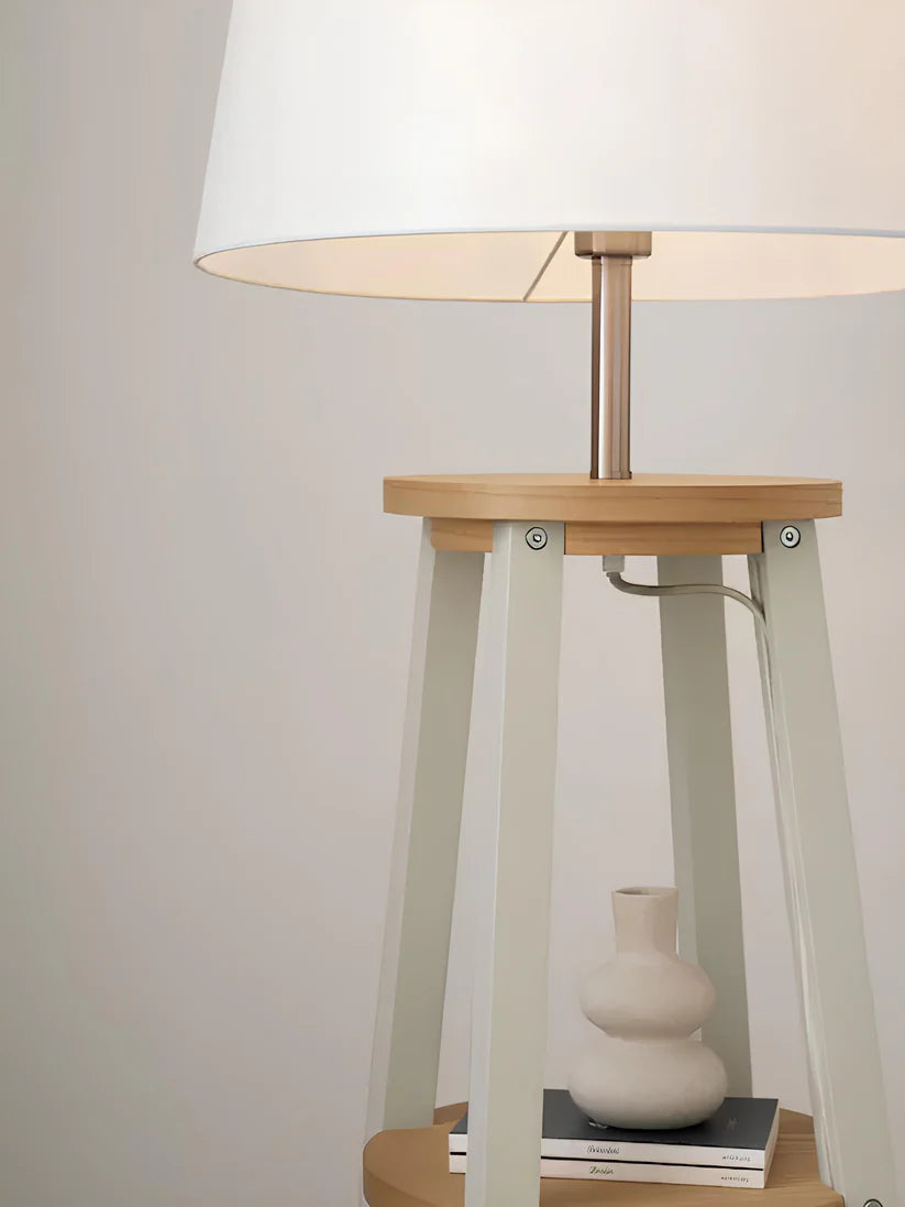 Bamboo Floor Lamp for Drawing Room | Coastal Standing Lamp - Hayat