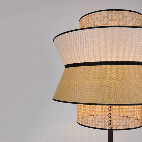 Bamboo Floor Lamp for Study Room | Modern Standing Lamp - Marek