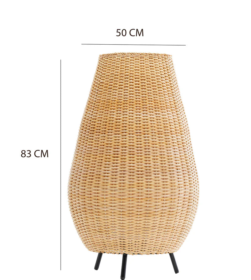Bamboo Floor Lamp for Living Room | Japandi Standing Lamp - Raina