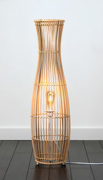 Rattan Floor Lamp | Bamboo Floor Lamp | Cane Floor Lamp - Samaya by Luxury Rattan Handicrafts  - Lighting > Floor Lamps