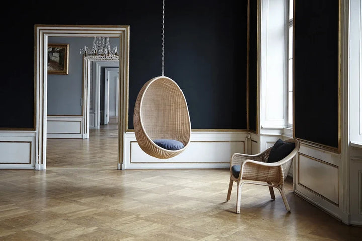 Bamboo Wicker Swing Chair for Balcony & Living Room - Ansel
