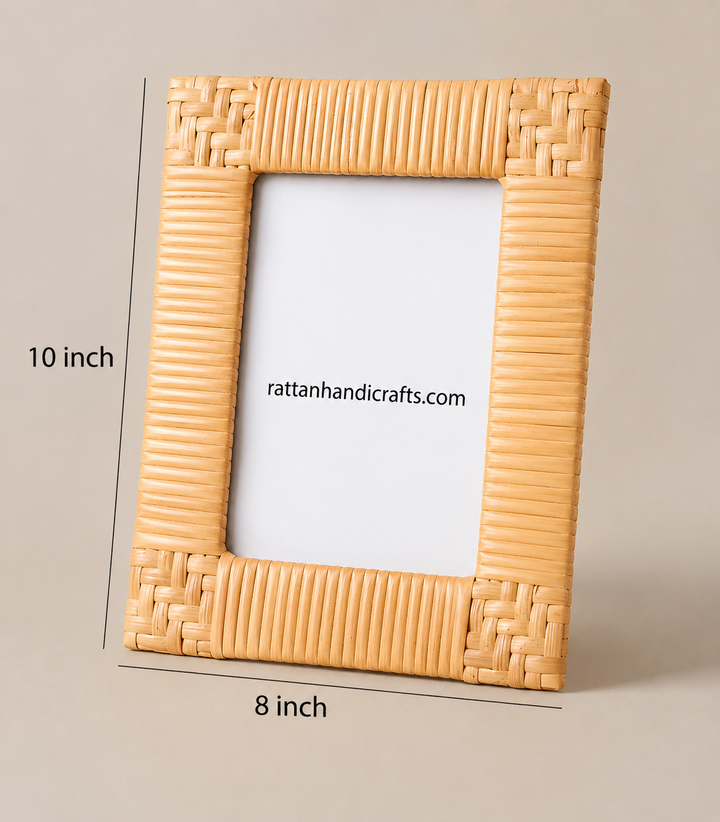 Rattan Photo Frame 4x6 Inch for Home - Warrickson