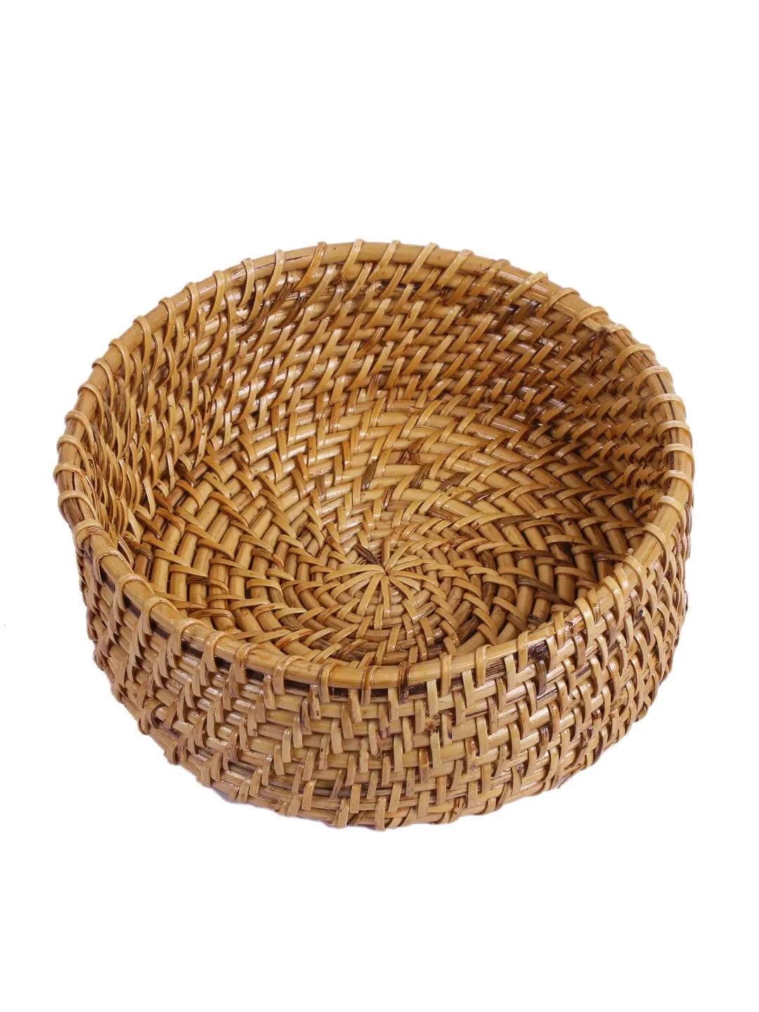 Cane Casserole for Roti Chapati | Wicker Bread Basket with Lid - Barrett