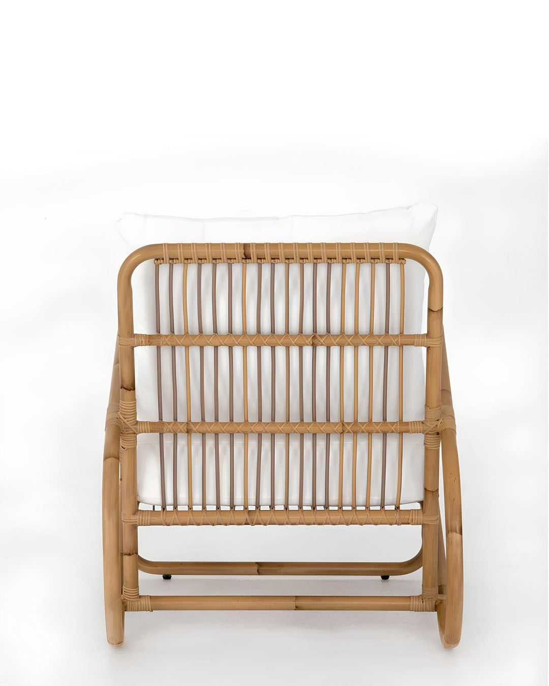Cane Chairs for Balcony | Rattan Accent Chair with Cushion - Anaisha by Luxury Rattan Handicrafts 