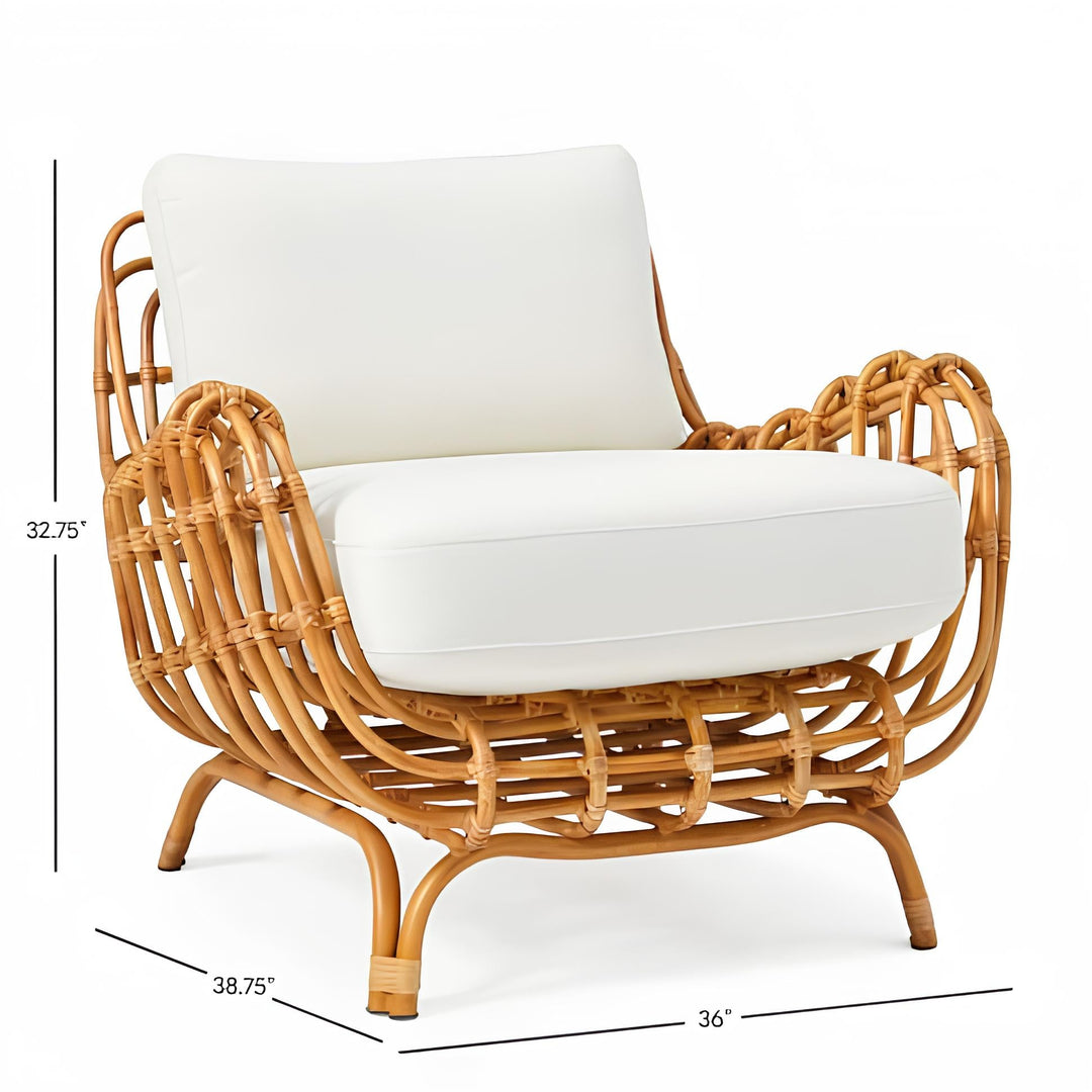 Cane chairs for Lounge | Bamboo Chairs for Living rooms- Kimaya by Luxury Rattan Handicrafts 