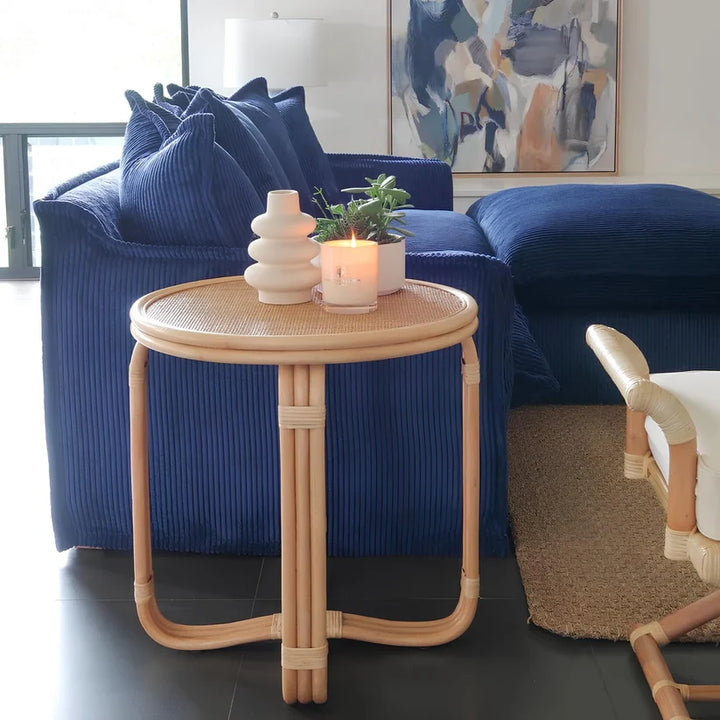 Rattan Bedside Table | Cane Side table | Bamboo table - Gareth