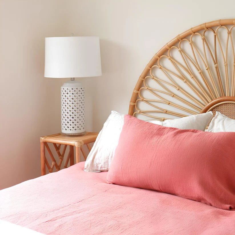 Rattan Bedside Table | Cane Side table | Bamboo table - Kaia